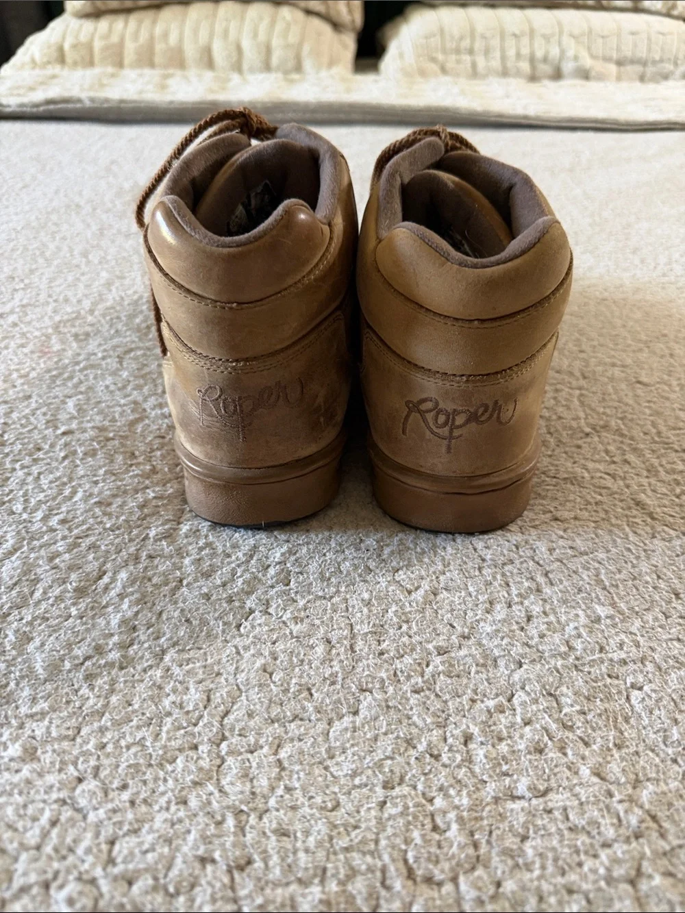 Roper Brown Leather Men's Chukka Boots Size 10